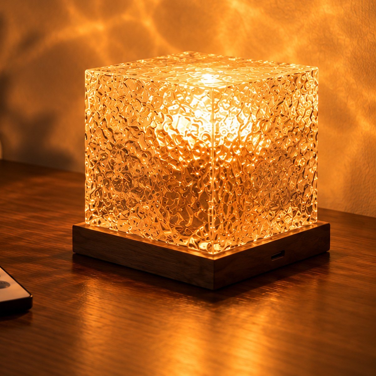 Warm amber · Living room
